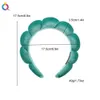 여성용 스폰지 스폰지 두꺼운 헤어 밴드를위한 푹신한 메이크업 스파 헤드 밴드 스킨 케어 요가 얼굴 세척 스파 샤워 페이셜 마스크 헤드웨어 240321