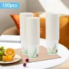 Gobelets jetables pailles 12oz vaisselle de fête papier vacances fêtes de mariage tasse café thé boisson 100 pièces