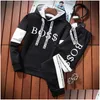 Mens Tracksuits 2023 Ny höst- och vinterkläder HoodiesAddtrousers Tvådelat Set Letter Printing Tracksuit Sweatshirt Jogging Swea Ot4TV