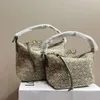 Loe sacs de luxe nouveau Jacquard 2024 toile Cubi poche espagne sac à déjeuner concepteur broderie petit aisselles femme 3I1F