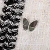 SLIVER Märke Butterfly Gems Classic Europe Mother of Pearl Brooches for Women Girl Exquisite Luxury Zircon Party Jewelry 240320