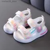 Sandals Cheap womens childrens sandals summer mesh sandals 3-7-year-old childrens breathable princess dress shoes Q240328