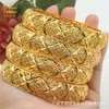 ANIID 24K Dubai Bangles Gold African Bracelet For Women Whole Designer Alloy Jewellery Wedding Luxury Hawaiian Jewelry 220713252D