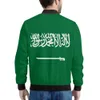 Jaqueta com zíper da Arábia Saudita Nome personalizado Logotipo da equipe Sa Casacos Sau País Árabe Nati Árabe Islam Árabe Bandeira Imprimir Roupas Foto 43FQ #