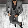 Коричневый мужской деловой костюм 3 предмета Busin Office Blazer Slim Fit Blazer для мужчин Свадебный смокинг жениха b7MG #