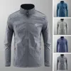 Veste de sport d'été douce, couleur unie, Ultra-mince, décontractée, pour la pêche, manteau d'été pour hommes, usage quotidien, R0fD #