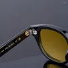 النظارات الشمسية خلات الجودة المصنوعة يدويًا نساء من الرجال UV400 حماية مع Case Oculos Lemtosh