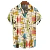 Heren casual shirts zomer bloemen Hawaiiaans shirt met korte mouwen cartoon foto's vakantie stijl retro mode sociaal patroon harajuku kleding