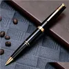 Fountain Pens Toptan Promosyon Siyah Beyaz Kalem Okul Ofis Kırtasiye Luxurs Jel Roller Top Damla Teslimat İş Endüstrisi DH1J9