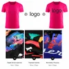 Schnell trocknendes T-Shirt Sommer atmungsaktiv Rundhals Top Einfarbig Sport Männer / Frauen Gleiche Hemden Individuell bedruckte Stickerei Test N7Vu #