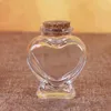 Vasen 2 Stück Wunschflasche verkorkte Glasbehälter transparente Gläser Parfüme DIY Süßigkeiten Braut Geschenk