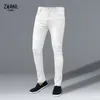 Siyah Fi Erkekler İnce Kot pantolon yüksek streç ossin denim pantolon sonbahar klasik vintage sırdüz sıska jogging kot 2022 q9xb#