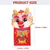 Cadeauverpakking 2024 Chinese rode enveloppen Jaar Hong Bao De Draak Lentefestival Pakket Geld Geluksenvelop Lai See