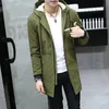 warm Winter Jacket men hooded Slim Korean Parka Hombre lg Jacket coat cmere mens windbreaker Parkas cott youth clothing B7Ql#