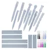 Formy do pieczenia silikonowe formy do żywicy epoksydowej z 10pcs pen 6pcs Dodaj do zakładek DIY Prezenty