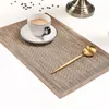 Table Mats Simple Oil Proof Rectangle Placemat Heat Resistant Non-Slip Mat Household Washable Dining Pad