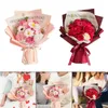 Decoratieve bloemen Zeep Roos Bloem Elegante romantische centerpieces Bruidsboeket voor thuis Pography Props Party Engagement Moederdag