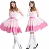 Adulte 5140 s-3xl grande taille Princ Dr Peach Dance jupe courte Cosplay Costume femmes fantaisie Dr 44so #