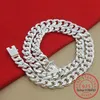 Chains 925 Silver 10MM 20 22 24 Inch Cuban Chain Necklace Colar De Prata For Women Men Fine Jewelry Party Birthday Gifts276Z