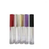 Bouteilles de stockage 1.5ml Mini Conteneurs Lip Glzae Tube Rouge Argent Or Violet Noir Couvercle Fournitures de Voyage En Plastique Lipgloss Vide En Gros