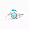 Cluster Rings Women Rotatable Star Moon Anxiety Ring With Gift Card For Vintage Opal Planet Relief Spinner Jewelry