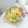 Dekorativa blommor Creative Artificial Flower for Mother's Valentine's Day Gift Rose Soap Bouquet Graduation Wedding Decor