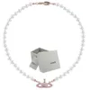 Collana di perle Saturno Perline Ciondolo Moda Donna Collana di diamanti Coppia regalo di gioielli Con scatola di imballaggio2299