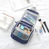 Borse per cosmetici Borsa da viaggio in nylon impermeabile Borsa da donna unisex per appendere il trucco Lavaggio dei kit da toilette