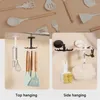 Kitchen Storage Hook Multi-Purpose Hooks 7-claw 360 Degrees Rotated Rotatable Rack Spoon Hanger Utensils Organize Accessories