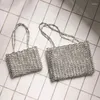 Bag High-quality Design Retro Metal Shiny Hand-woven Beaded Sequined Pearl Shopping One-shoulder Handbag