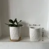 Jardinières 2 pièces Style européen petit Pot de fleur en céramique décorations pour la maison Pot de fleurs blanc rustique décor à la maison décoration de bureau