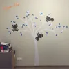 Adesivi Adesivo da parete in vinile grande albero di Koala di grandi dimensioni per la decorazione della camera dei bambini Decalcomanie da muro per la scuola materna del bambino Spedizione gratuita