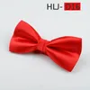 Bow Ties 12 6cm Tide Pink Yellow Grey Solid Polyester Bowtie For Man Woman Groom Party Wedding Casual Slips Birthday Present
