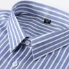 2023 Top-Qualität No Iring Stretch Men Dr Shirt Lg Sleeve No Trace Soft Cozy Pocket-l Formal Regular Fit Gestreiftes Hemd G71h #