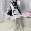 日本のロリータコスプレ衣装DrセットかわいいアニメメイドコスチュームドレスアニメエキスポACGN Crossdr D4L5＃