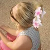 Designer akryl sommar hawaii simulering blomma hårklämma hårnål blomma huvudbonad för strand bröllop fest hårtillbehör
