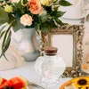 Vases en verre en forme de cœur, pot décoratif de paysage, bouteilles de souhait, décorations de mariage