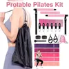 Pilates Bar Kit med motståndsband Set Bodybuilding Elastic Bands for Fitness Sports Pull Rope Fitness Stick Workout Band 240322