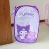 Multi Colors Melody Cinnamoroll Design Tvättkorg Mesh Big Capacity Dirty Clothes and Toys Storage Bag