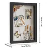 Ramar bild konstverk skugga box po ram bärbar display djupt minne fodral för bröllopshantverk