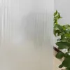 Fönsterklistermärken Reeded Sticker DIY Badrum Borttagbart icke -limmönstrad anti UV -sekretessfilm för Glass Static Cling Home Office
