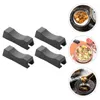 Chopsticks 4 PCS Spoon Rest Holder Fork Partion Shelf Restaurang Utensils middag lunch