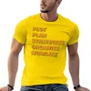 Polos masculinos PLOT PLAN STRATEGIZE ORGANIZE MOBILIZE T-Shirt Camisas Gráfico Tees Blanks Mens Plain T