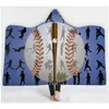 Collectable Outdoor Baseball Football Filt Sherpa Softball Sports Theme Hooded Cape Soccer Bathing Handduk Dding Filtar Drop Delive Otfxq