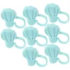 Engångskoppar Straws 8 PCS halmplugg Dust Glass Stoppers för tumlers Cap täcker kiseldioxidgel som dricker inslaget