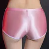 summer Spring Glossy Women Shorts Elastic Briefs Underpant Women Boxer Panties O8sN#