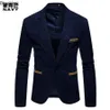 Nuovo blazer in velluto a coste per il tempo libero da uomo di alta qualità Giacca Fi Patchwork Single Butt Giacca slim casual per uomo Abbigliamento B70g #