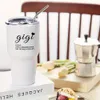 1pc, lustiger Gigi Tumbler Oma 30oz Vakuum isoliertes Reisebecher mit Deckel Stroh perfekt Geschenk Weihnachten, Geburtstag, Neujahr - Doppelwandisolierung für Hot und