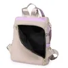 Рюкзак Стильные сумки на плечо 2023 Роскошный клепаный женский рюкзак Высококачественный нейлоновый противоугонный дорожный многофункциональный школьный рюкзак H240328