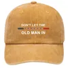 Bandane Don't Let The Old Man In American Flag Berretto da baseball Cappello da camionista regolabile in cotone unisex per uomo e donna